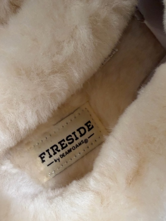 Fireside by Dearfoams Adelaide Genuine Shearling Clog Slipper Size 9 - Picture 4 of 9